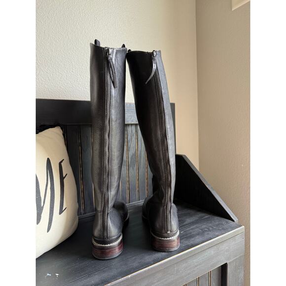 Franco Sarto Black Leather Riding Boots Women’s 8.5 - Picture 3 of 10